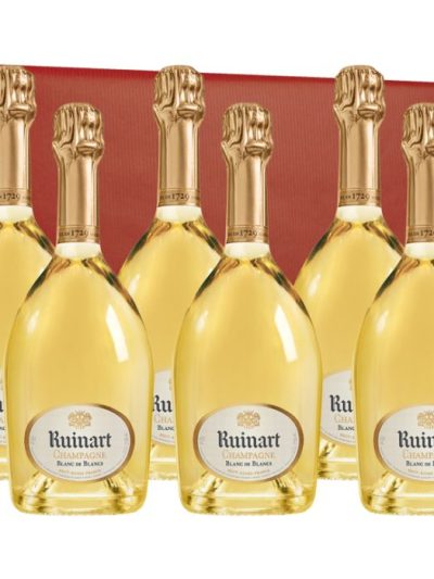 LOCATION 7 jours - Pack "Éclat Solaire" : Set de 6 Bouteilles Ruinart Blanc de Blancs 🥂✨