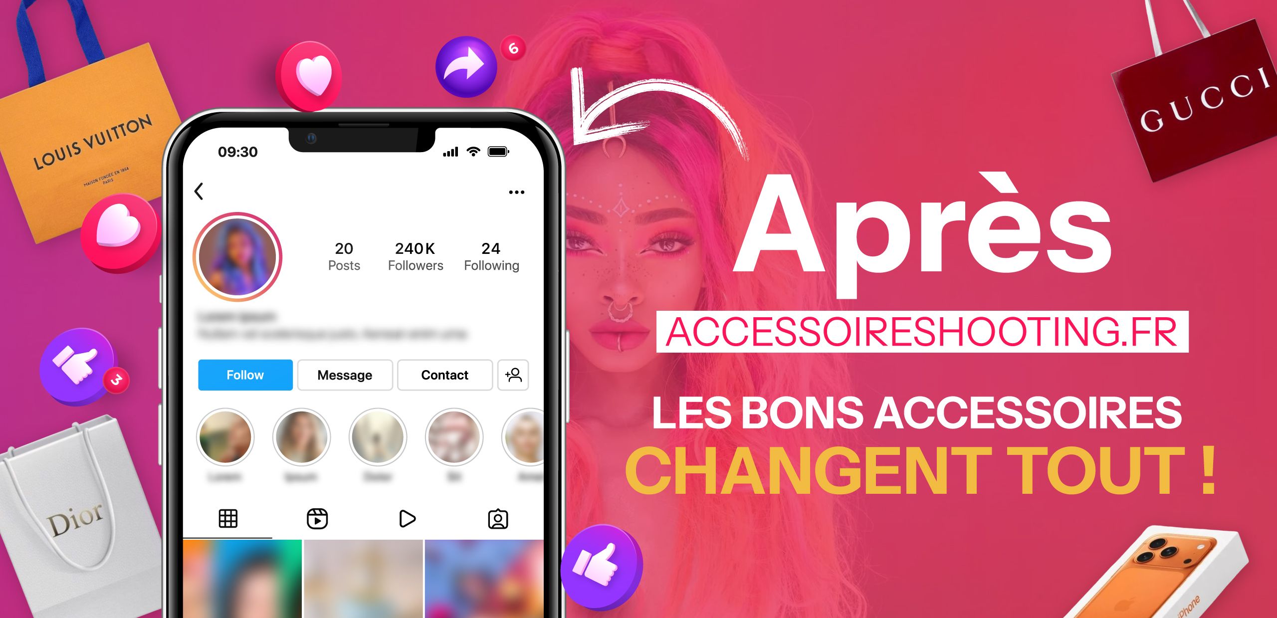 Accessoires pour shooting