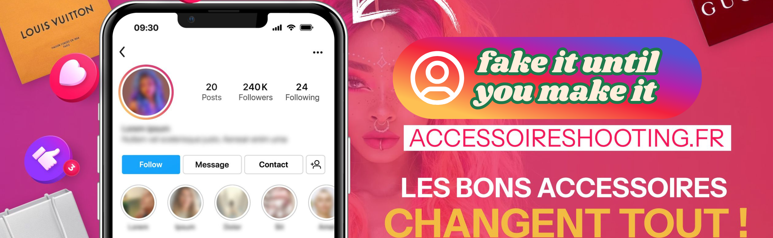 Accessoires pour shooting